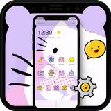 Custom Norch Ears Kitty Theme for iPhone X icône