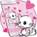 Thème de chat chaton rose mignon APK