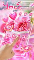 Beautiful Pink Rose Theme Screenshot 1