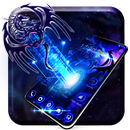 Neon bluefire hale dragon theme APK