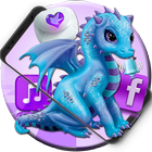 Cute Cool Dragon Theme icône