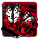 Red Rose Blood Wolf Theme APK