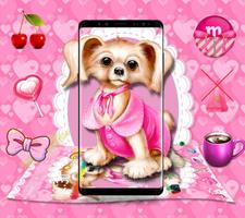 Poster Cute Princess Dog Theme