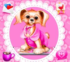 Cute Princess Dog Theme скриншот 1