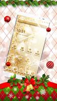 Golden Christmas theme โปสเตอร์