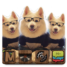 Cute puppy theme icône