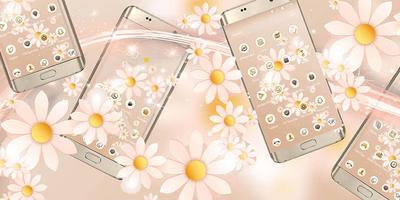A flower sea mobile phone theme poster