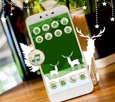 Sparkle Star Green Forest Deer Theme 截图 2