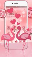 Charming Flamingo Theme اسکرین شاٹ 1