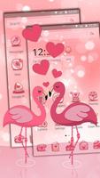 Charming Flamingo Theme اسکرین شاٹ 2