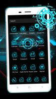 Cool blue phone theme скриншот 3