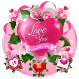 Romantic Love Heart Theme-icoon