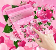 برنامه‌نما Romantic Love Heart Theme عکس از صفحه