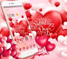 Valentine Romantic Love Heart Theme ảnh chụp màn hình 2