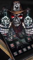 Skull gun 2D Keyboard Theme poster