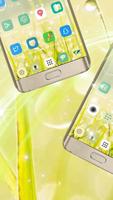 Yellow green grass water breathing phone theme captura de pantalla 1