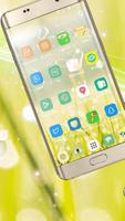 Yellow green grass water breathing phone theme captura de pantalla 3