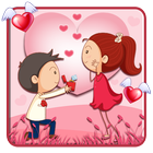 Cute Love Couple أيقونة