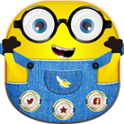 Yellow Mini Friend Cartoon Theme icône