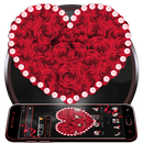 Wine heart rose Тема APK