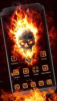 The flame skull phone’s cool theme capture d'écran 1