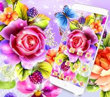 Rose Love Day Theme Wallpaper اسکرین شاٹ 1