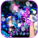 Neon papillon thème APK