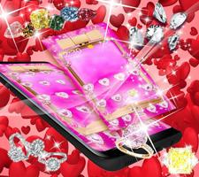 Pink Perfume Bottle Diamond Themes capture d'écran 1