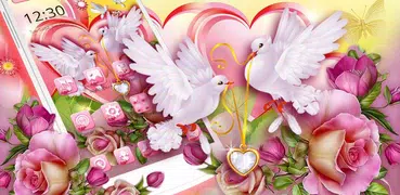 Lovely Rose Pigeon Theme