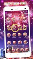 Happy New Year mobile theme تصوير الشاشة 2