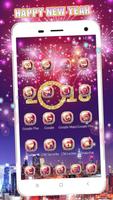 Happy New Year mobile theme تصوير الشاشة 3