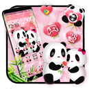 APK Tema di avvio panda amore rosa carino