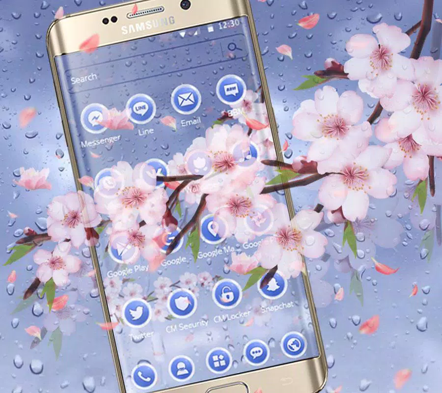 Скачать Beautiful Pink Flower Theme APK Для Android