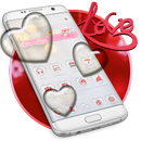 Glass Heart Valentines Day Theme APK