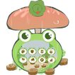 Cute Traveling Frog Theme