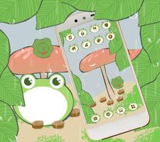 Cute Traveling Frog Theme syot layar 1