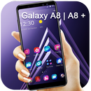 Purple Tech Theme for Galaxy A8 APK