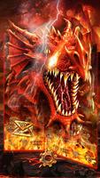 火のドラゴンテーマの壁紙 Fire Dragon スクリーンショット 1