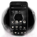 Theme for Huawei P8 & P10 Black Elegant Smoke APK