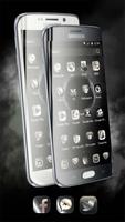 Theme for Huawei P8 & P10 Black Elegant Smoke captura de pantalla 1