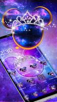 Galaxy Minnie Sparkly Bowknot Tema Ekran Görüntüsü 1