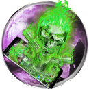 Green Sweet Skeleton Theme Wallpaper APK