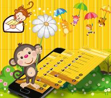 Little Adorable Monkey Theme スクリーンショット 1