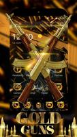 Gold Revolver Gun AK47 SMG Theme captura de pantalla 1