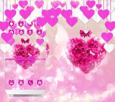 Sweet Valentine Glitter Heart Theme capture d'écran 1