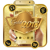 Luxus-Gold 2018 Launcher Theme Zeichen