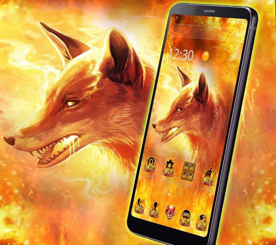 Fire Ice Wolf 3D Theme APK pour Android Télécharger