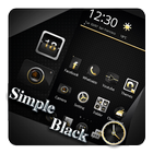 Simple Black Theme أيقونة
