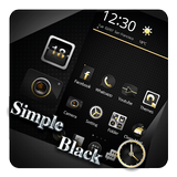 Simple Black Theme أيقونة