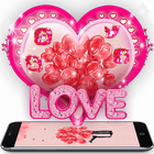 Red Balloon Romantic Valentine Couple Theme-icoon